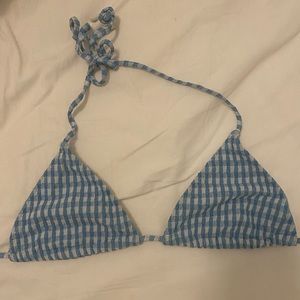 Triangl Swimwear Light Blue Gingham Bikini